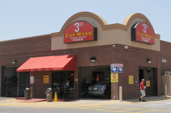 Sign – Storefront Sign of 3 Dollar Carwash