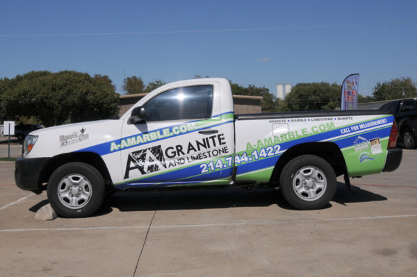 Vehicle Wrap – Truck Wrap of A&A Granite – A&A Marble