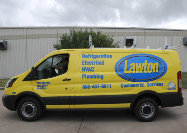 Vehicle Wrap – Delivery Van of Lawton Commercial Services